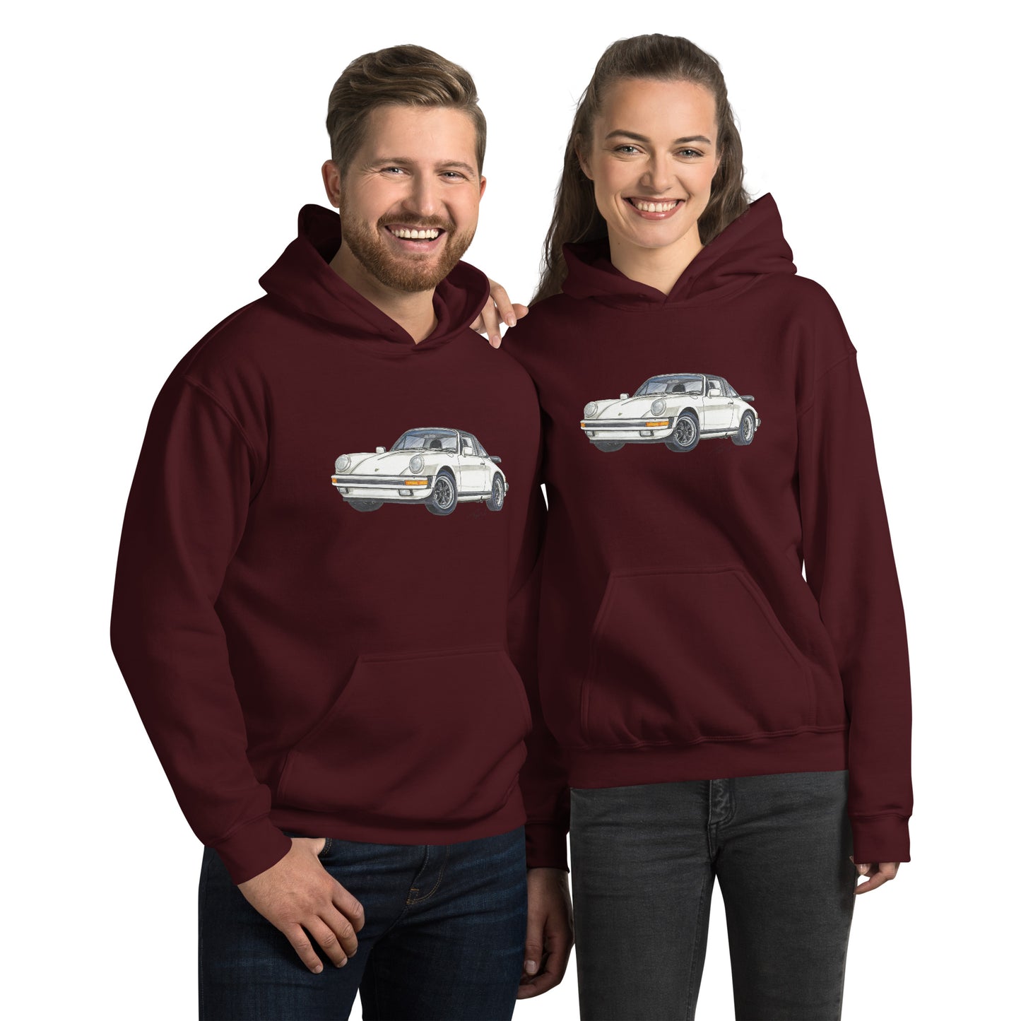 1986 911 Targa WhitevUnisex Hoodie