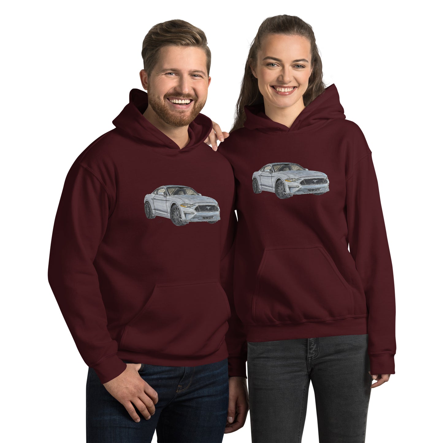 2021 FM GT350 Silver Unisex Hoodie