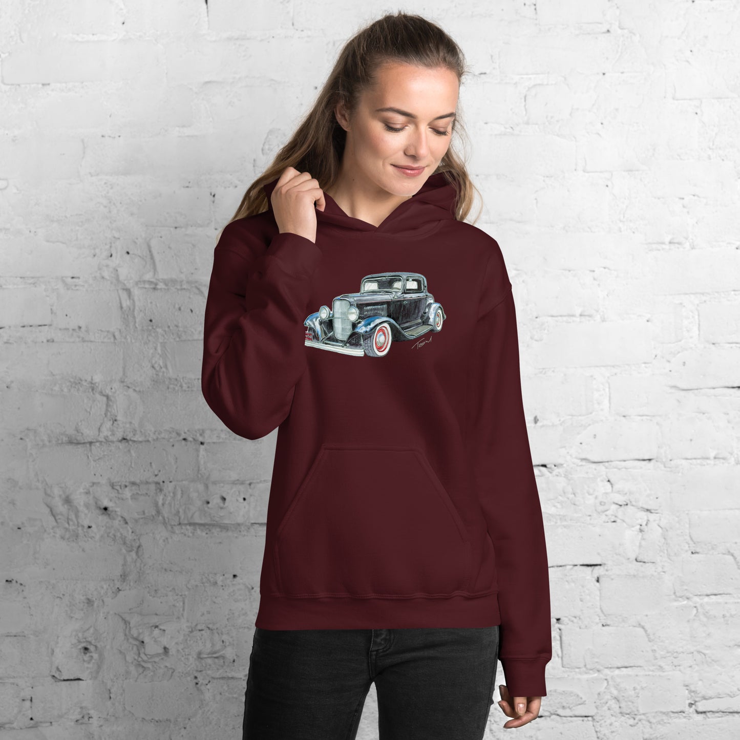 1932 F 3 Window Coupe Unisex Hoodie