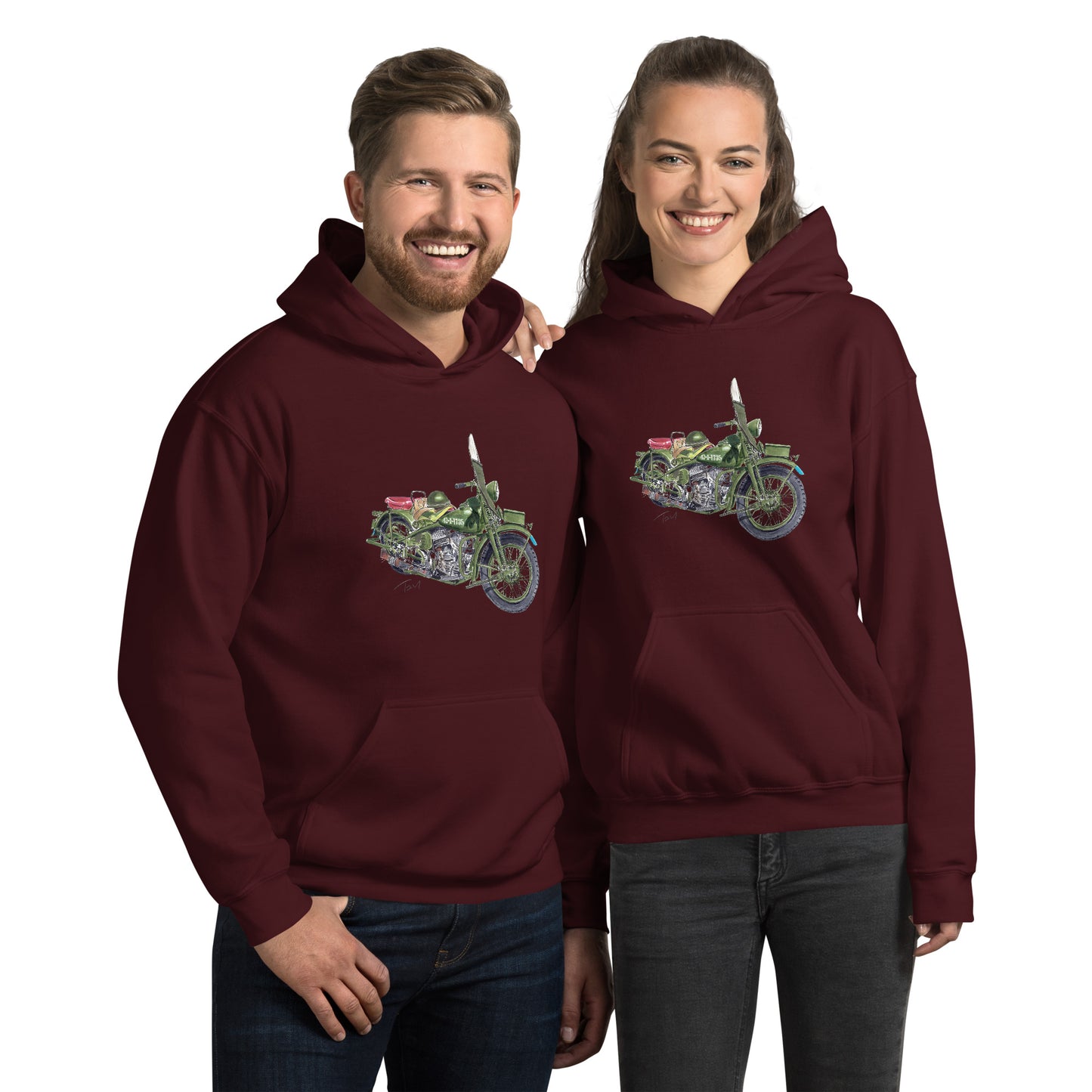 Model 42 WLC HD Motorcycle Unisex Hoodie