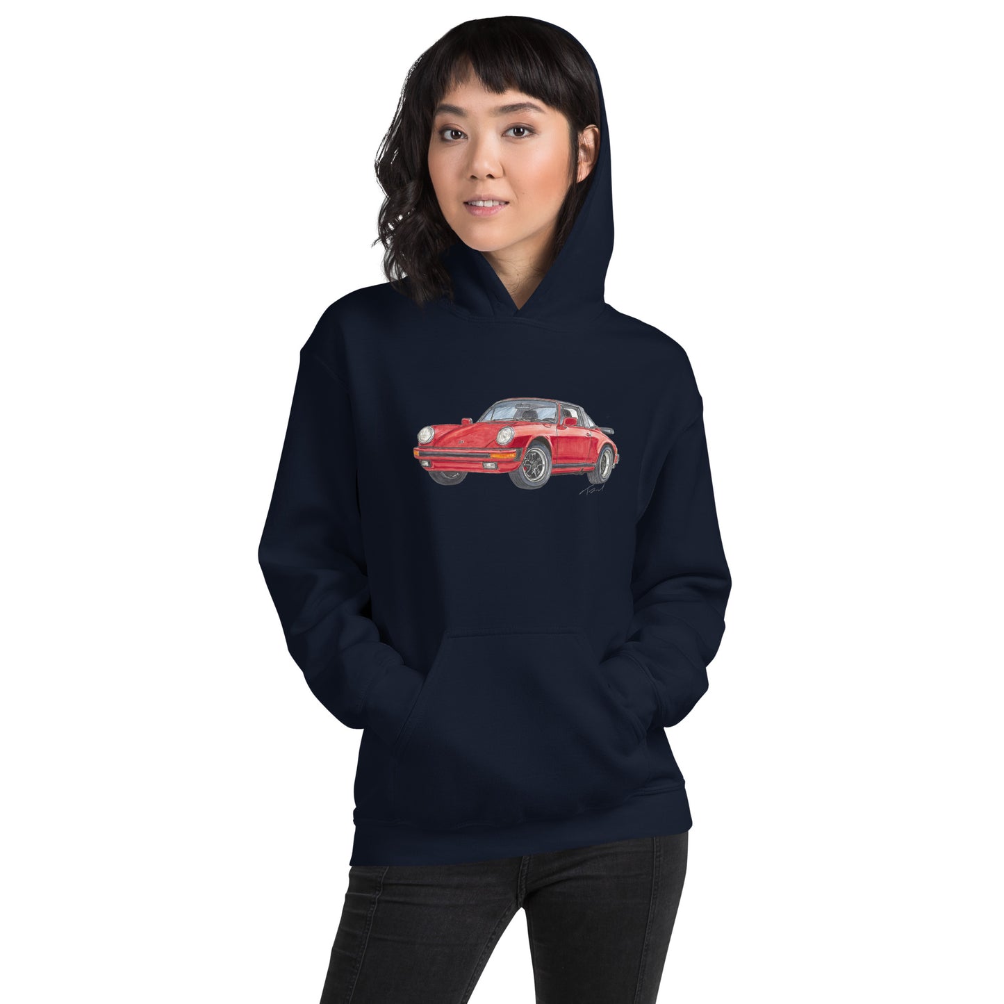 1975 911 Targa Red Unisex Hoodie