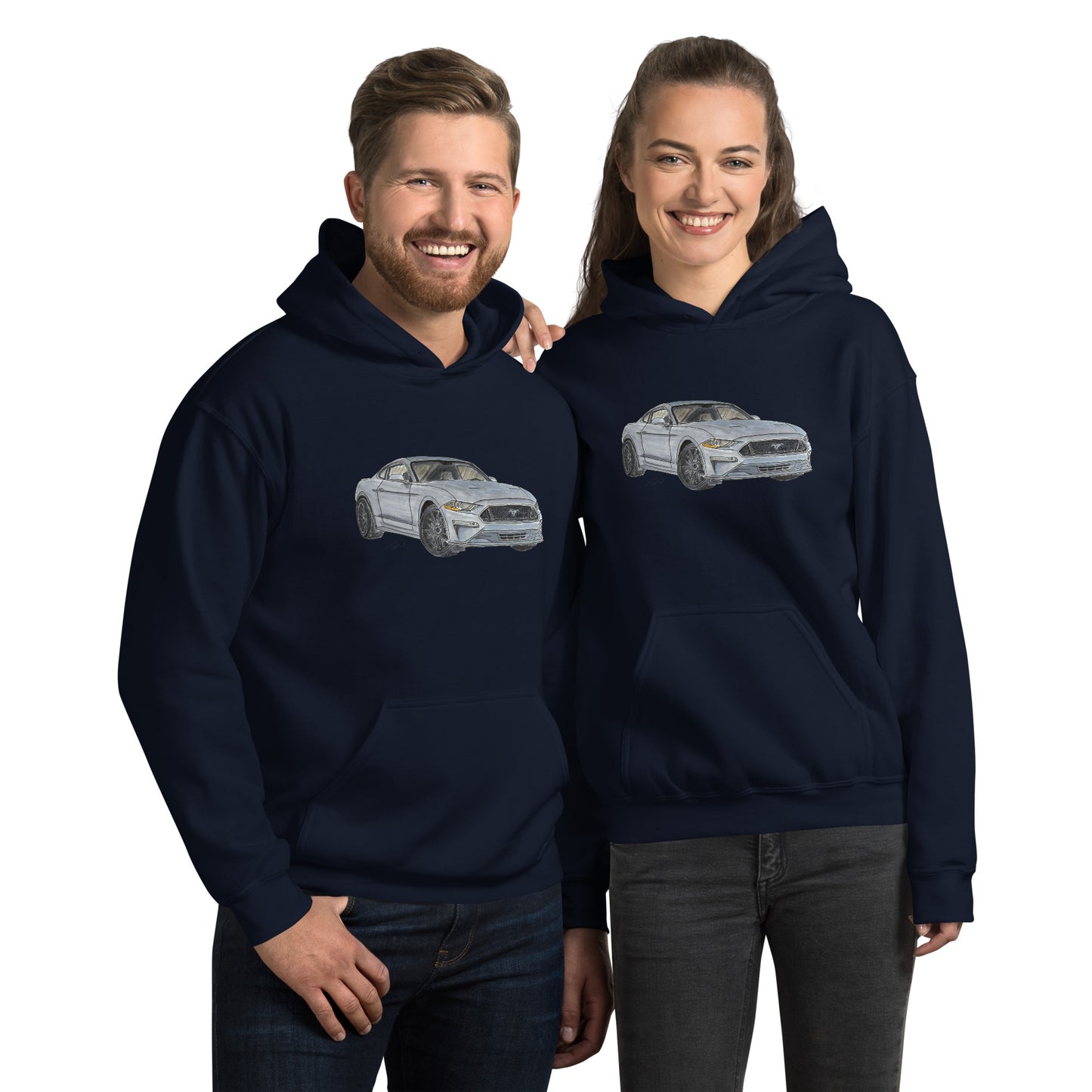 2021 FM GT350 Silver Unisex Hoodie