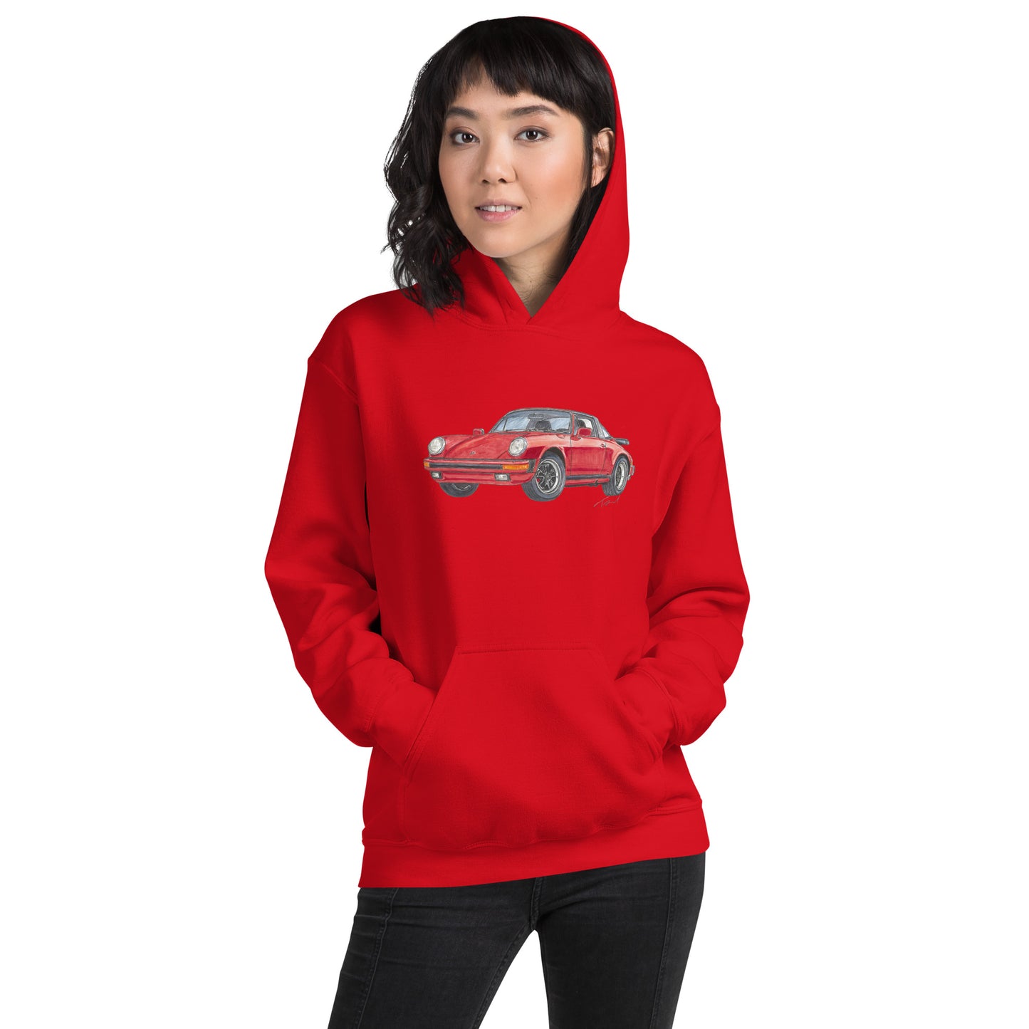 1975 911 Targa Red Unisex Hoodie