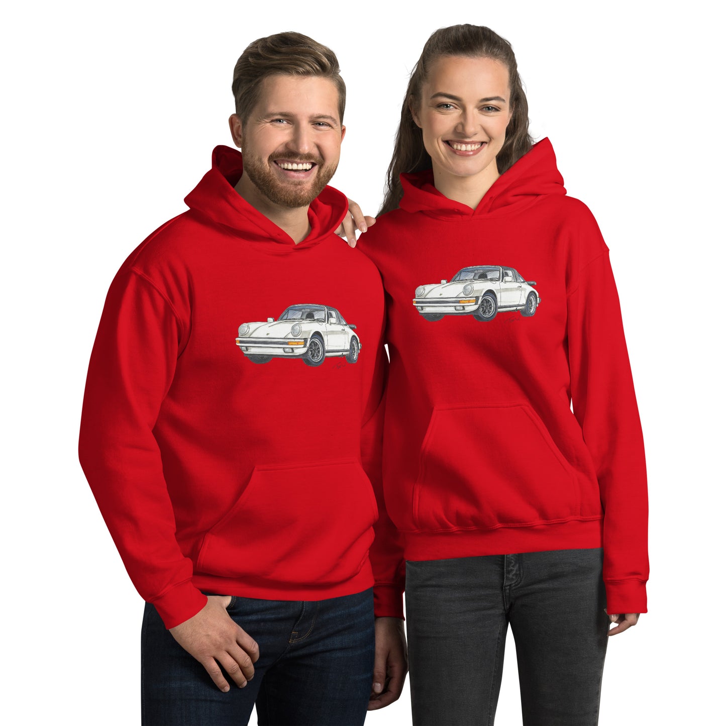 1986 911 Targa WhitevUnisex Hoodie