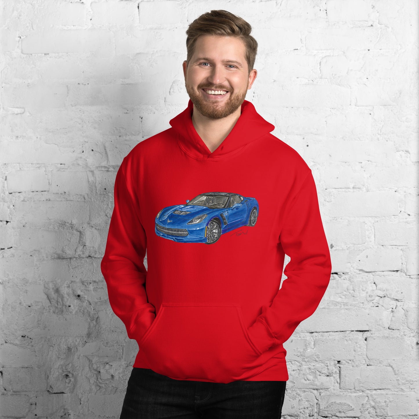 2015 C Stingray Blue Unisex Hoodie