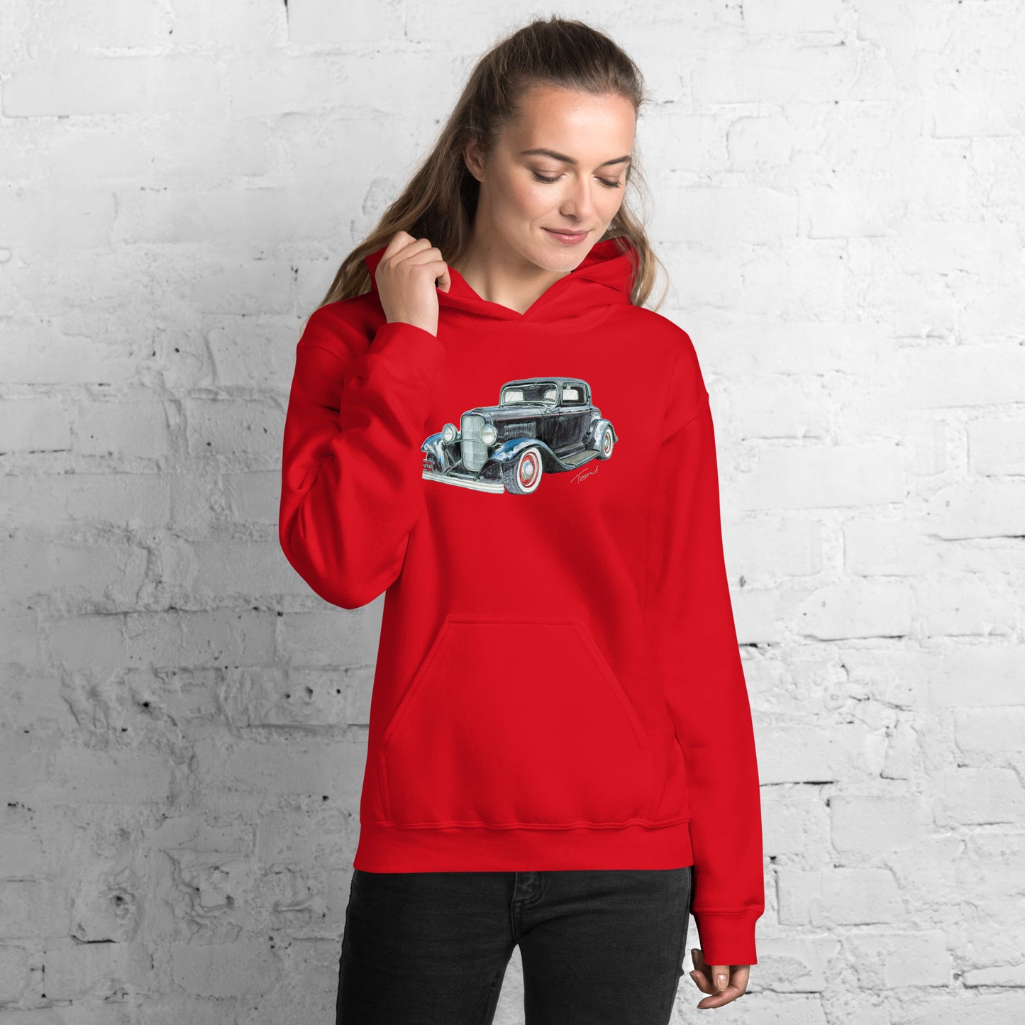 1932 F 3 Window Coupe Unisex Hoodie