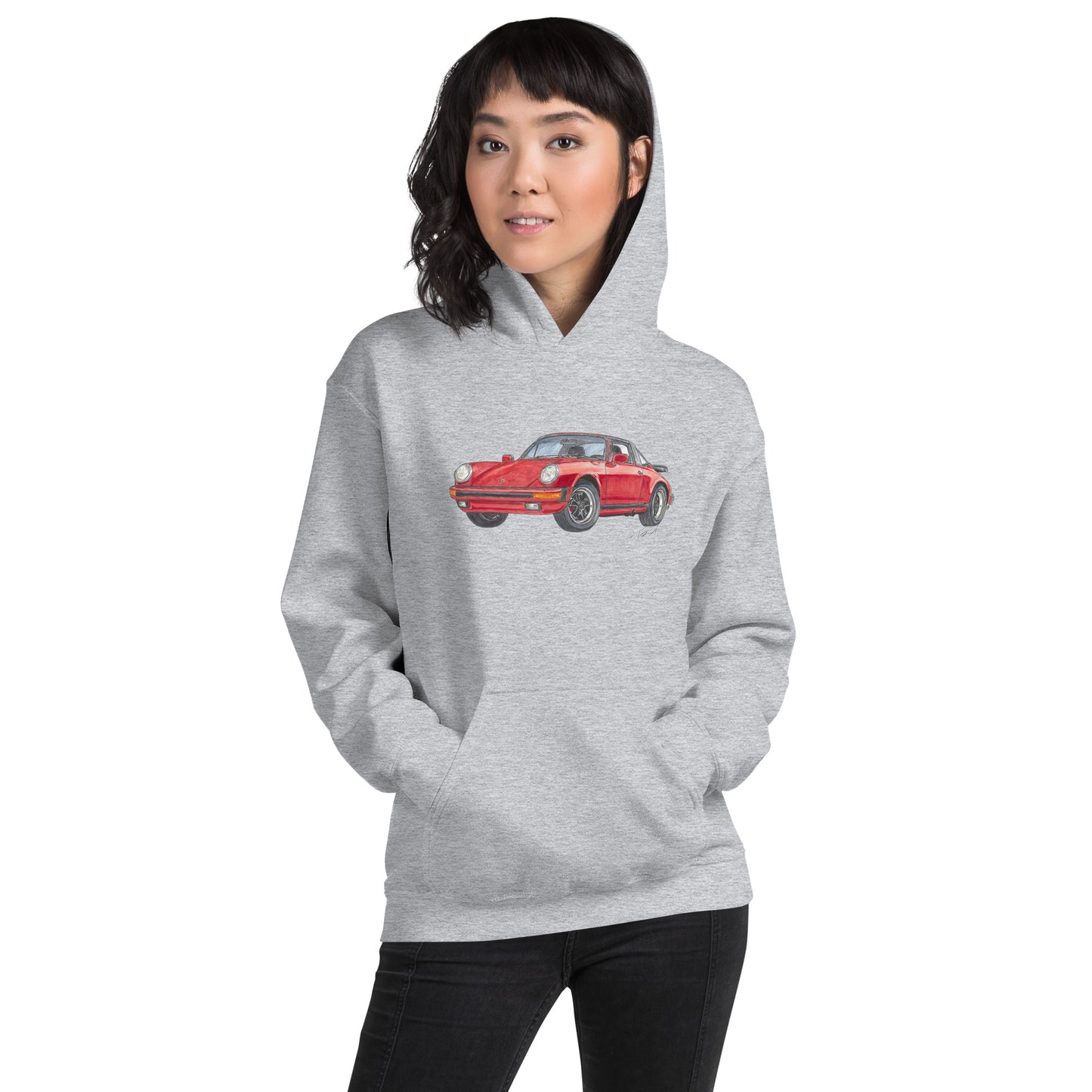 1975 911 Targa Red Unisex Hoodie