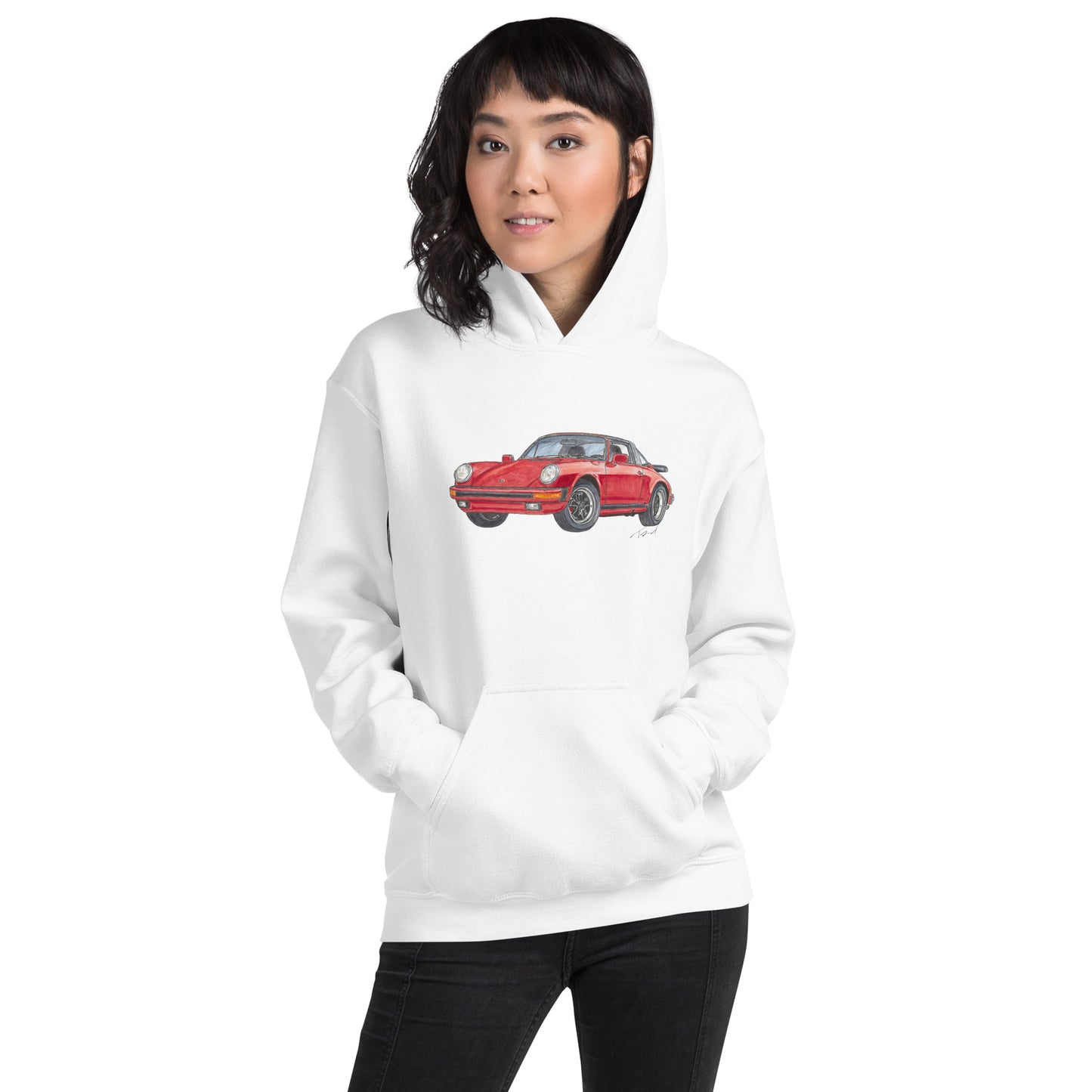 1975 911 Targa Red Unisex Hoodie