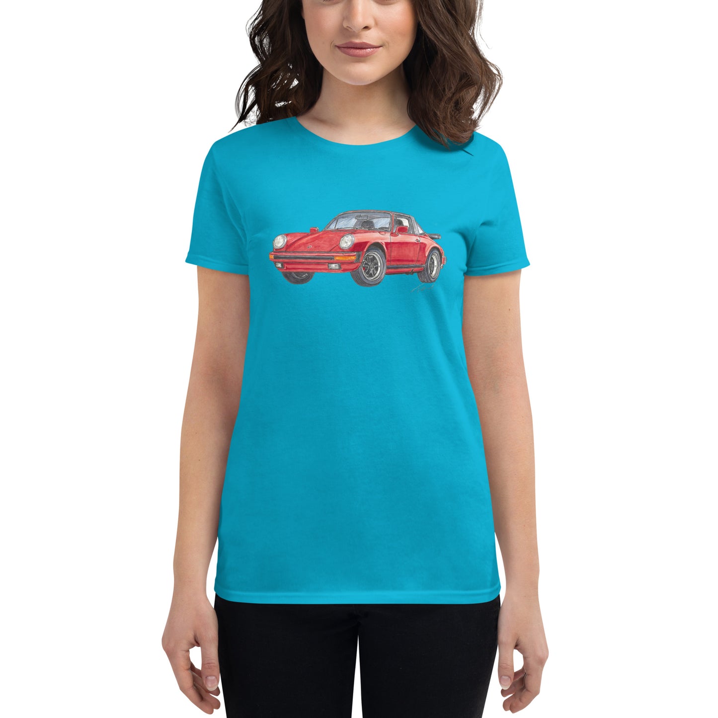 1975 911 Targa Red Women's short sleeve t-shirt