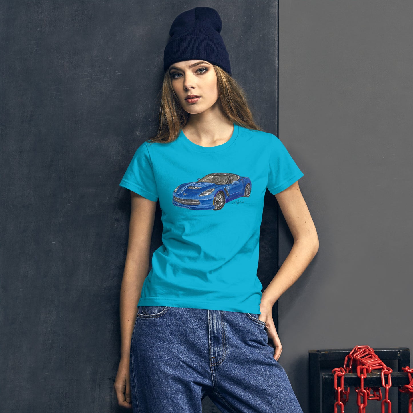 2015 C Stingray Blue Women's short sleeve t-shirt