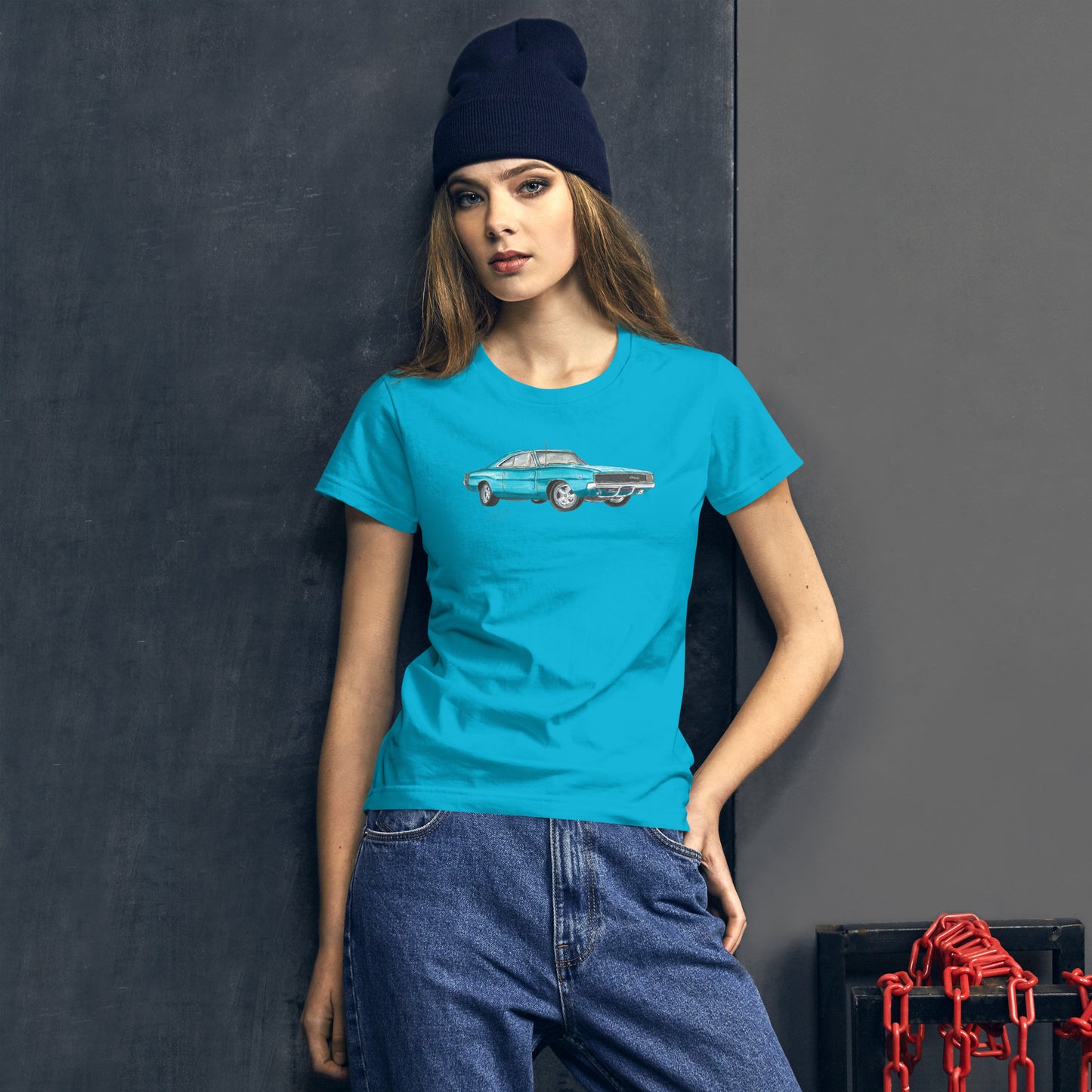 1968 Charger Blue Women's short sleeve t-shirt