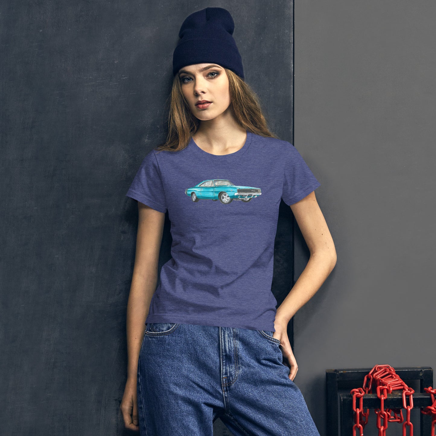 1968 Charger Blue Women's short sleeve t-shirt