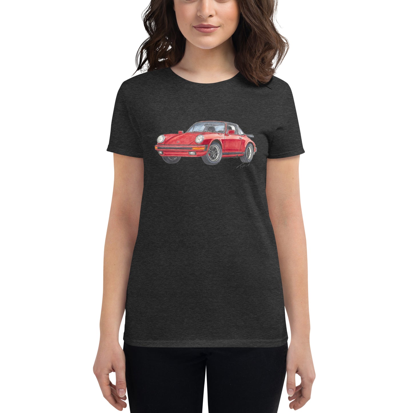 1975 911 Targa Red Women's short sleeve t-shirt