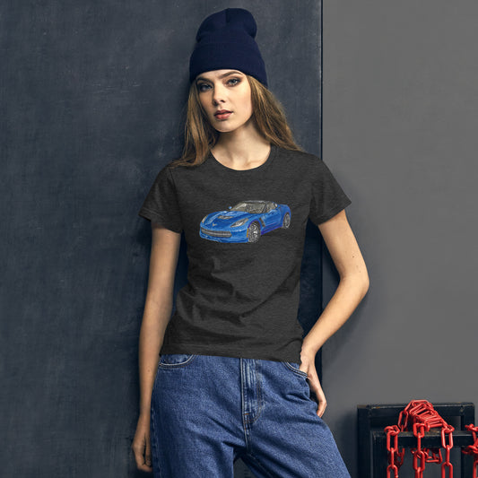 2015 C Stingray Blue Women's short sleeve t-shirt