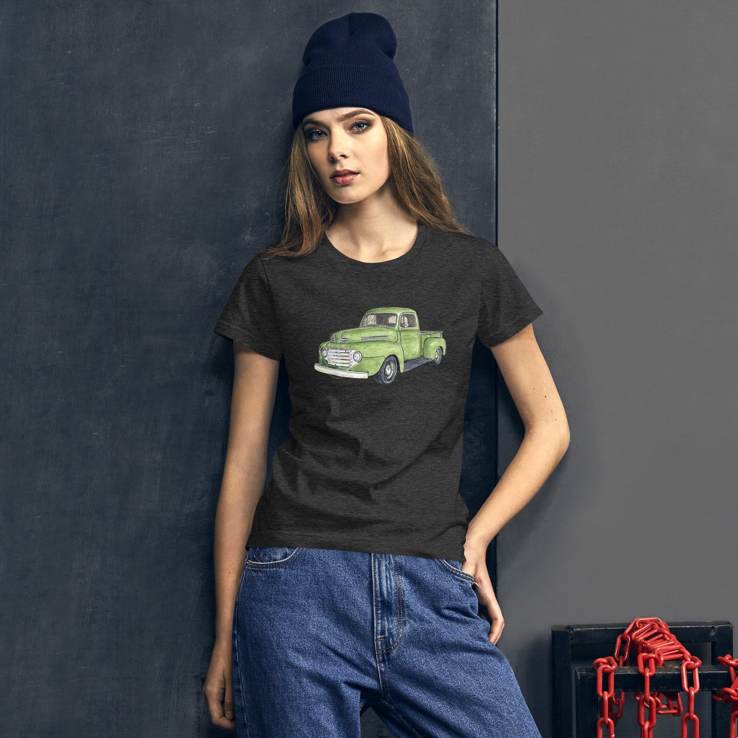 Vintage 1949 F Truck Green Women's short sleeve t-shirt