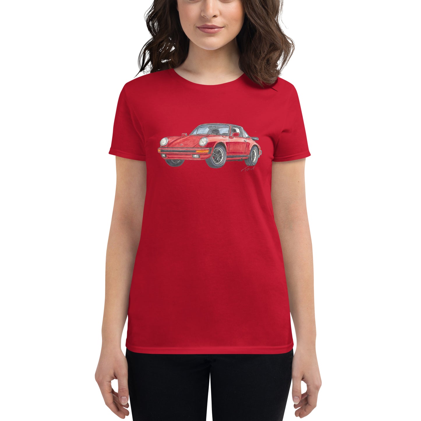 1975 911 Targa Red Women's short sleeve t-shirt