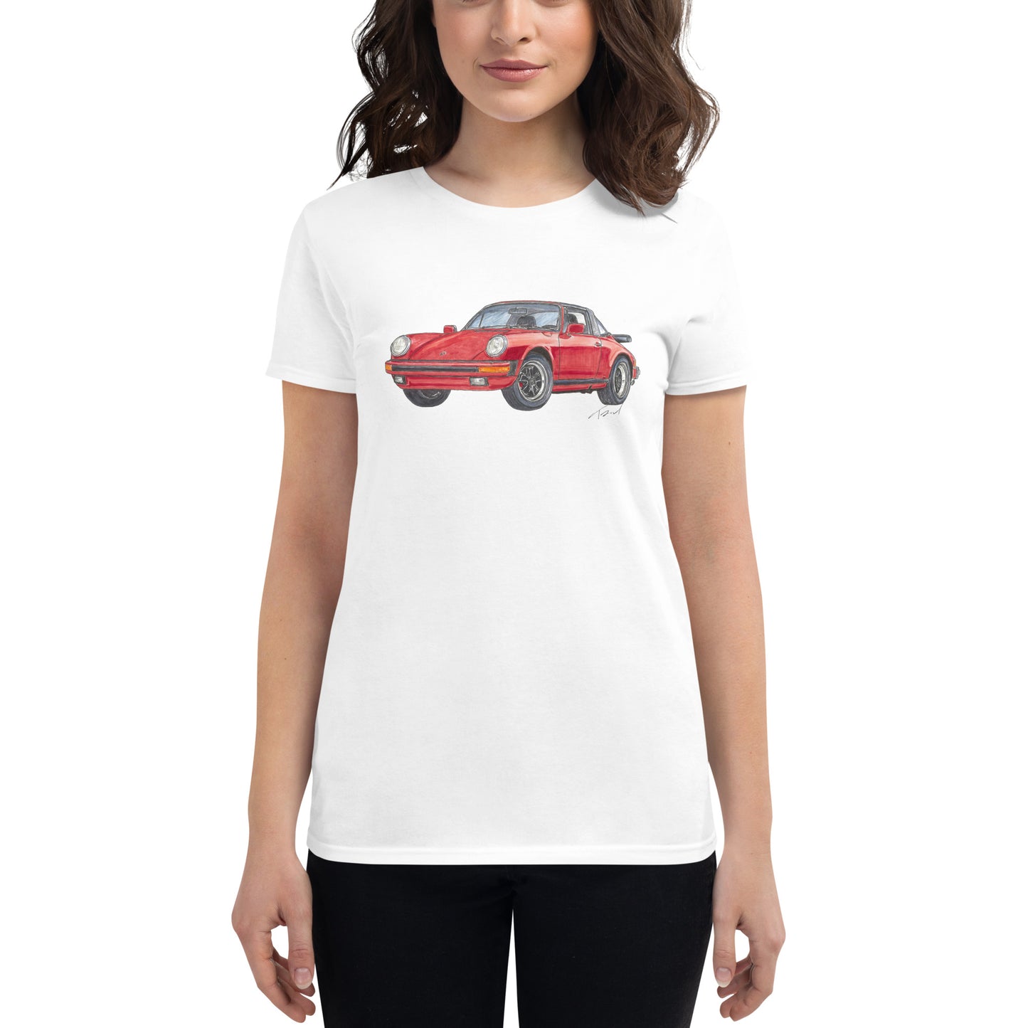 1975 911 Targa Red Women's short sleeve t-shirt