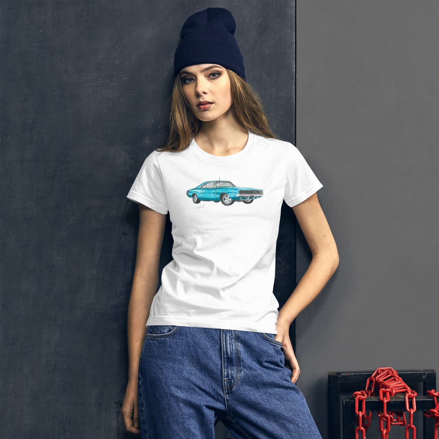 1968 Charger Blue Women's short sleeve t-shirt