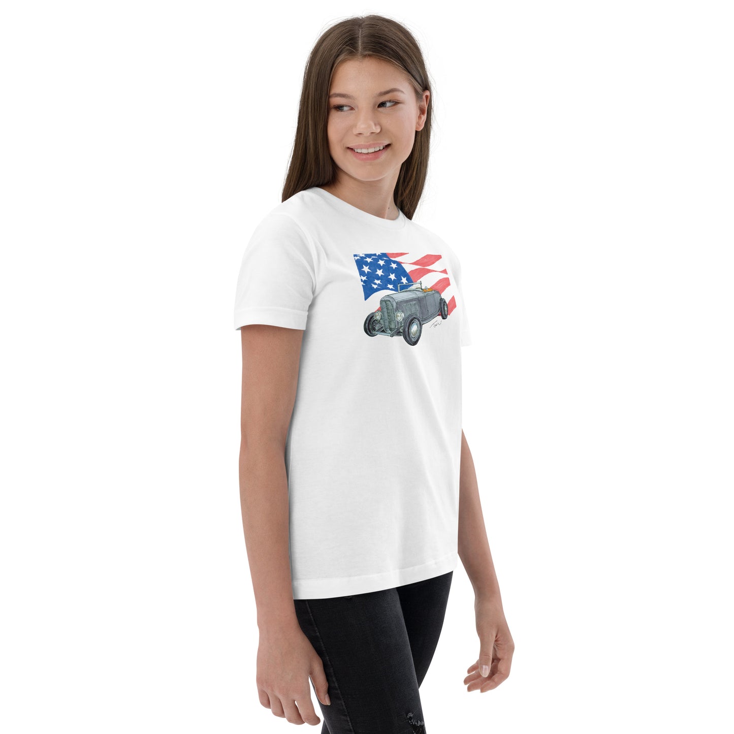 1932 F Roadster USA Flag Youth jersey t-shirt