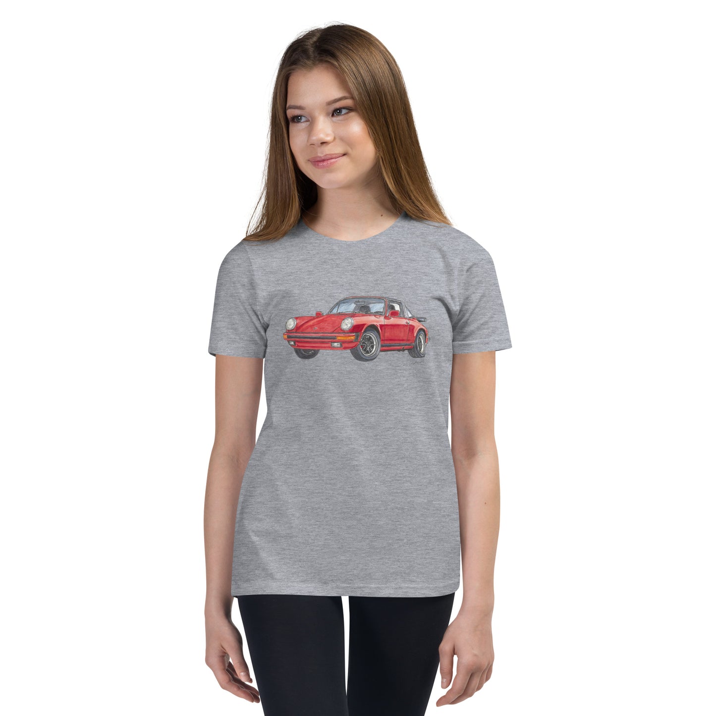 1975 911 Targa Red Youth Short Sleeve T-Shirt