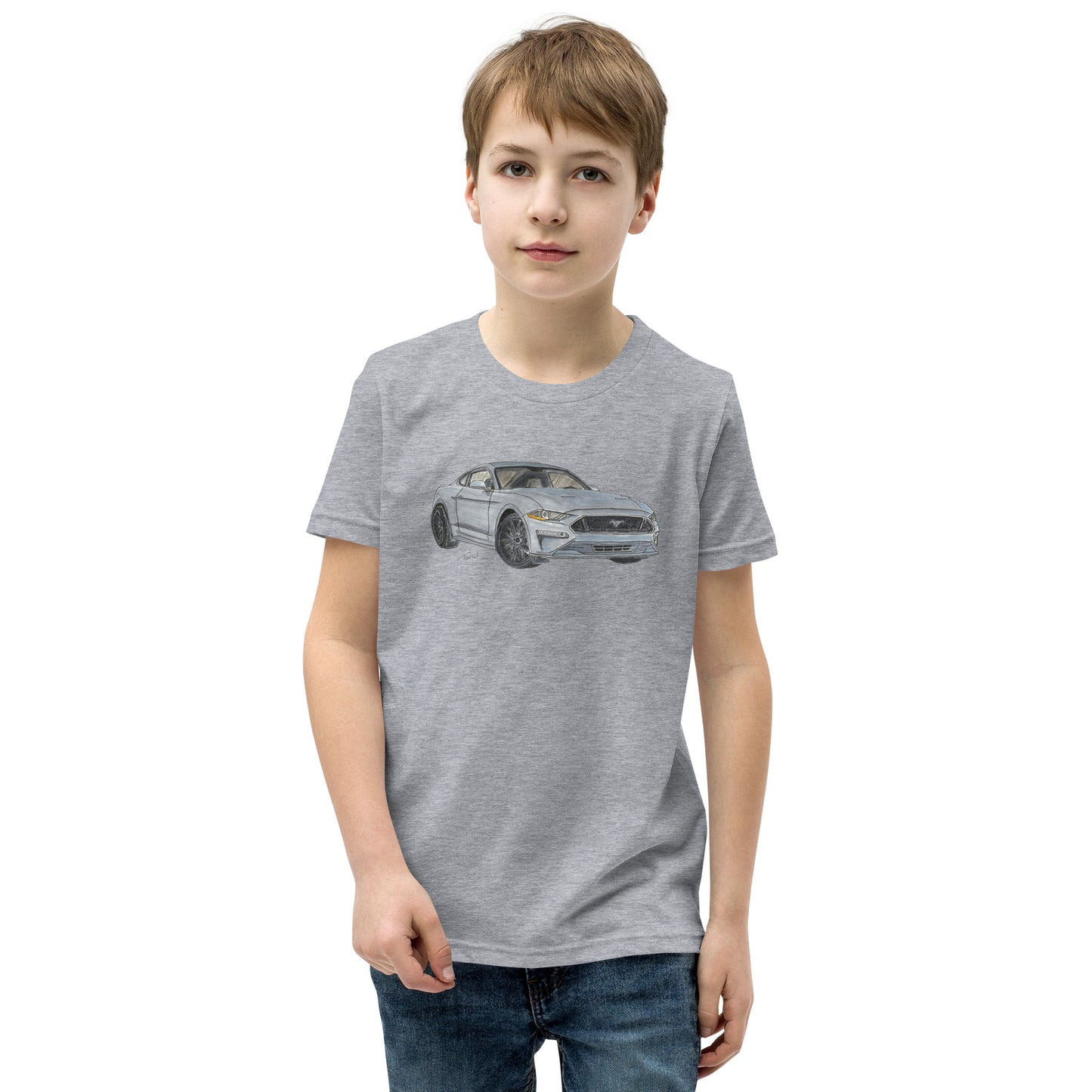 2021 FM GT350 Silver Youth Short Sleeve T-Shirt