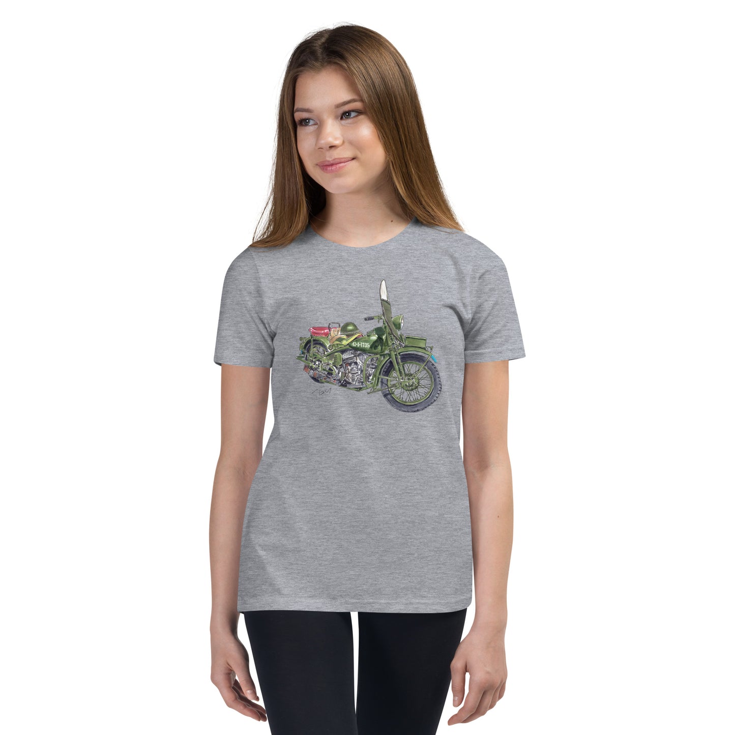 Model 42 WLC HD Motorcycle Youth Short Sleeve T-Shirt