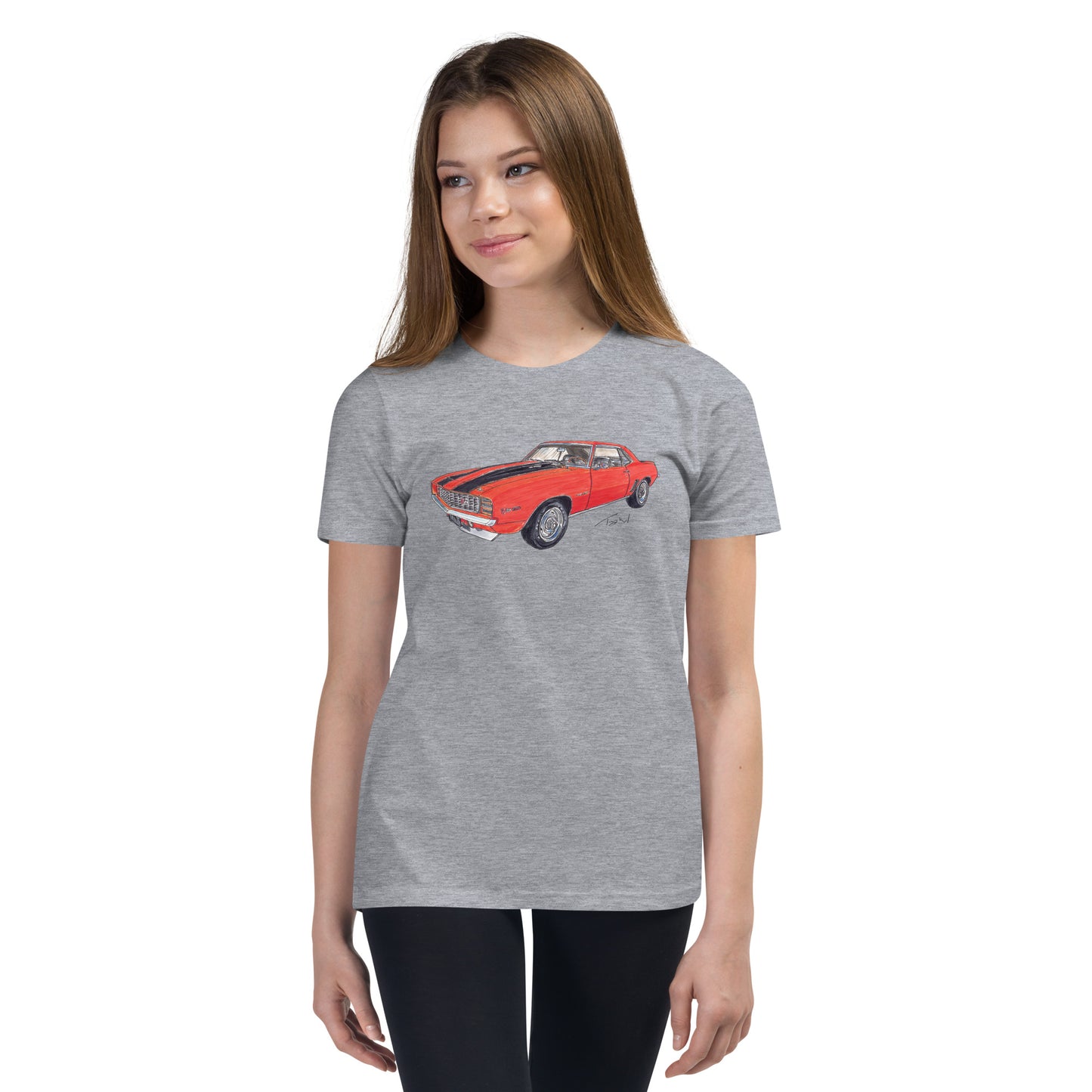 1969 C Z28 RS Orange Youth Short Sleeve T-Shirt