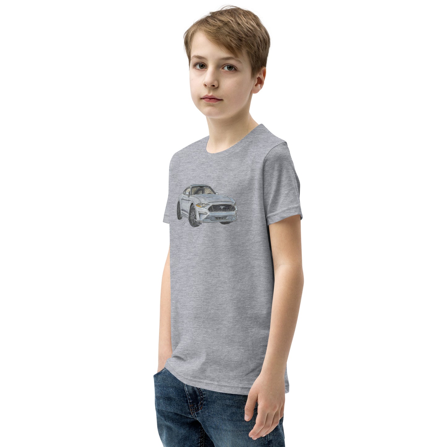 2021 FM GT350 Silver Youth Short Sleeve T-Shirt