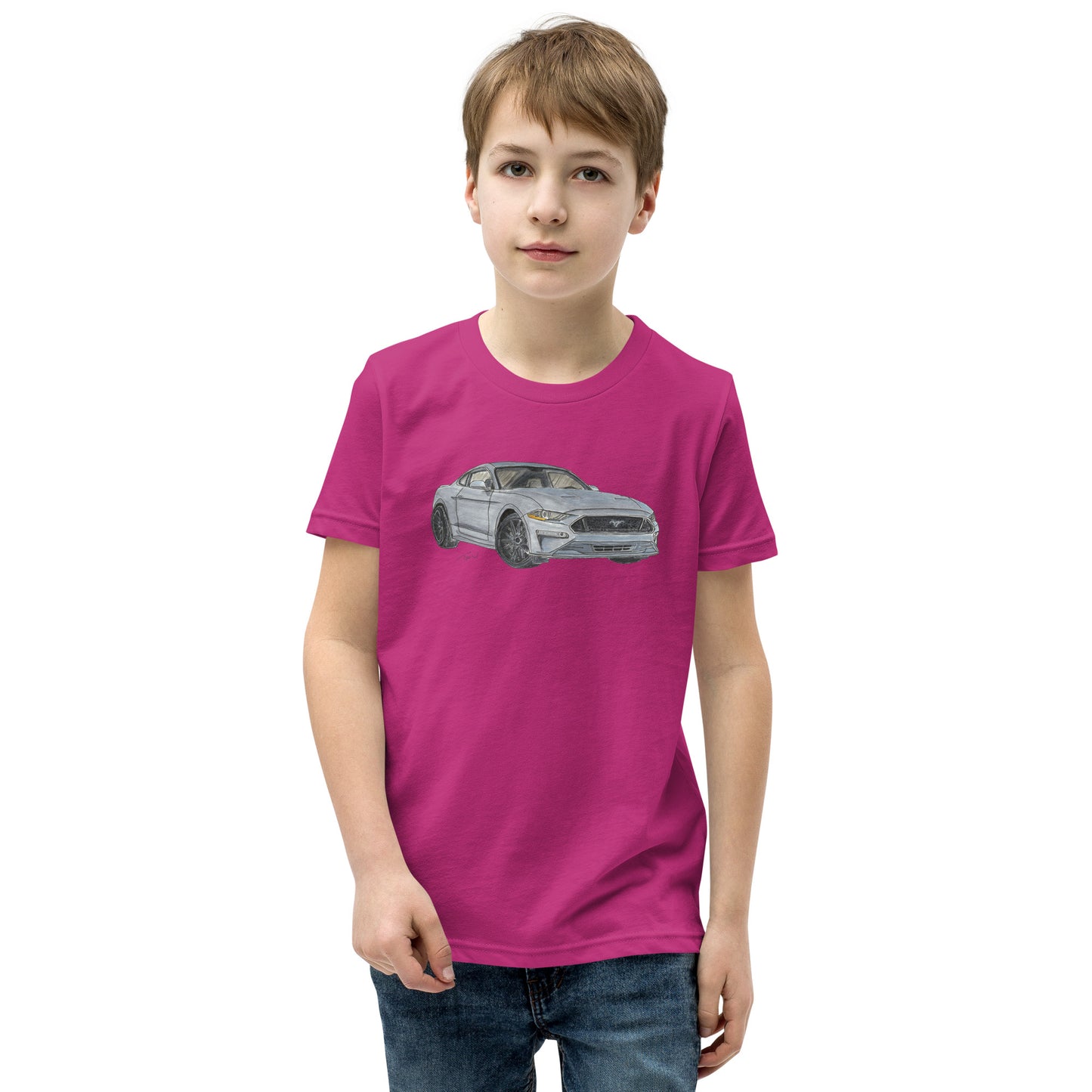 2021 FM GT350 Silver Youth Short Sleeve T-Shirt