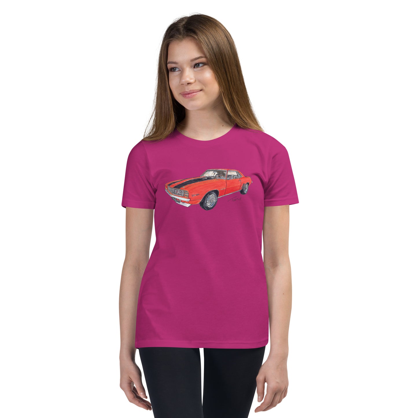 1969 C Z28 RS Orange Youth Short Sleeve T-Shirt