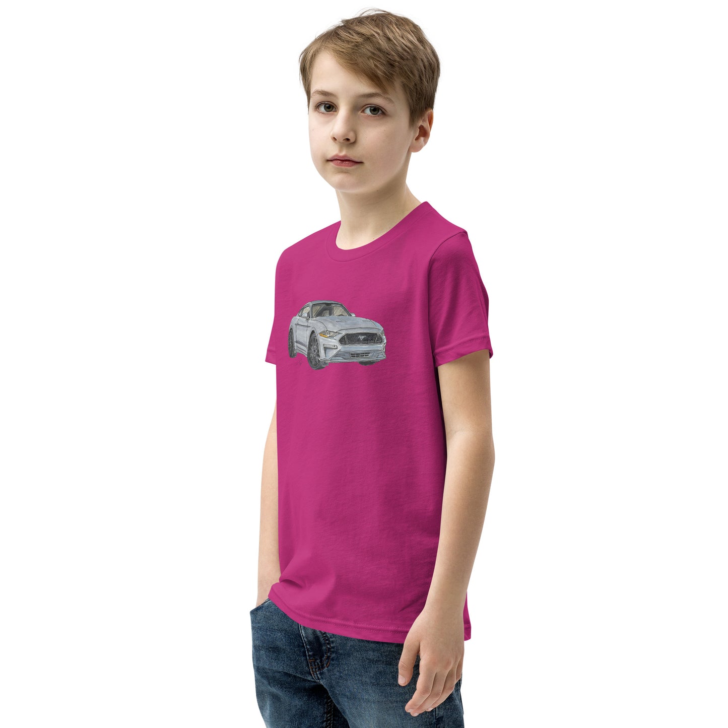 2021 FM GT350 Silver Youth Short Sleeve T-Shirt