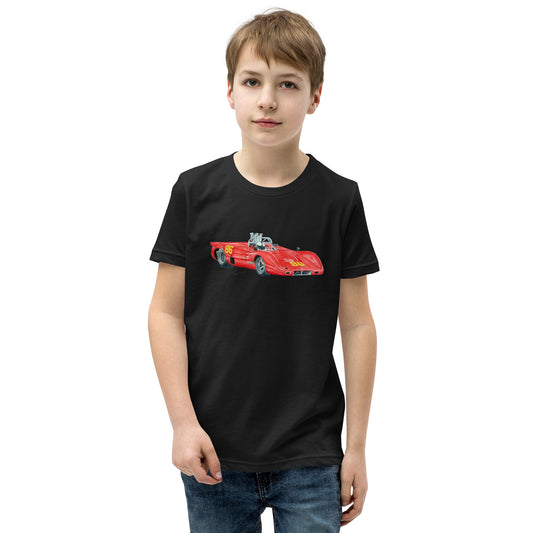 British 1970 McL CAN AM Racecar Youth Short Sleeve T-Shirt