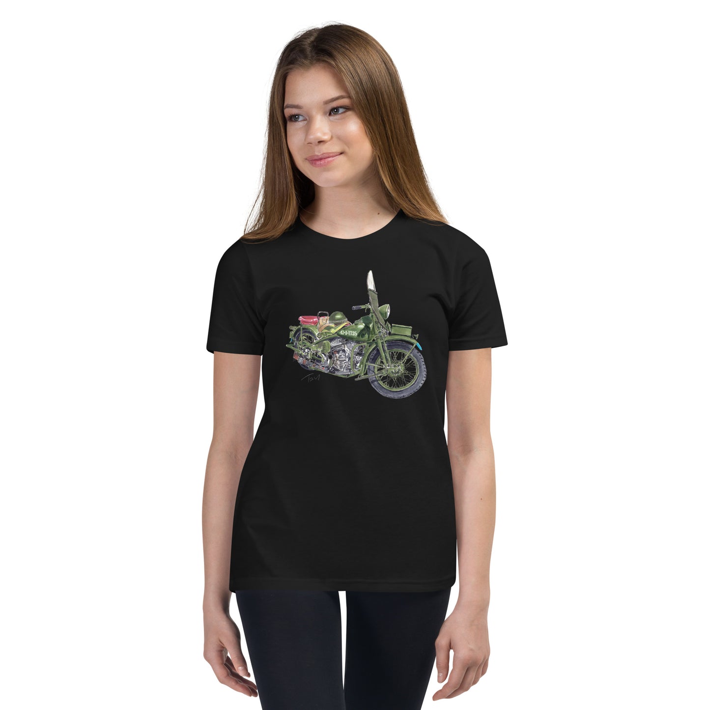 Model 42 WLC HD Motorcycle Youth Short Sleeve T-Shirt