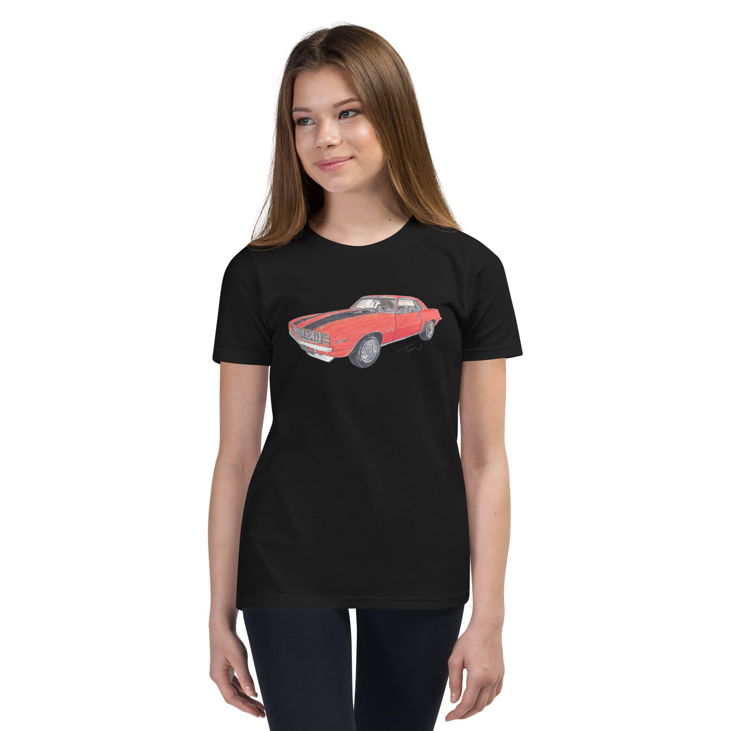 1969 C Z28 RS Orange Youth Short Sleeve T-Shirt