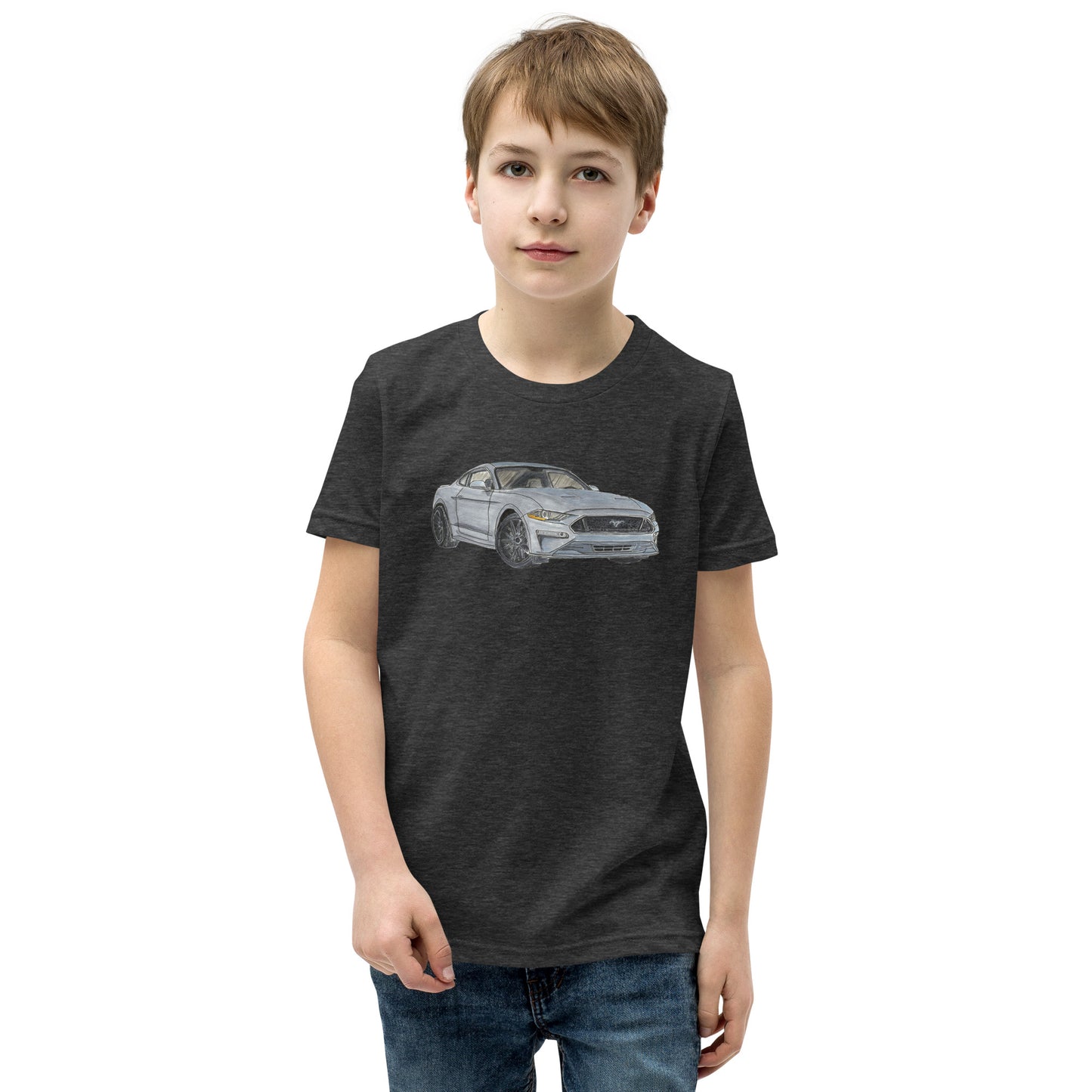 2021 FM GT350 Silver Youth Short Sleeve T-Shirt