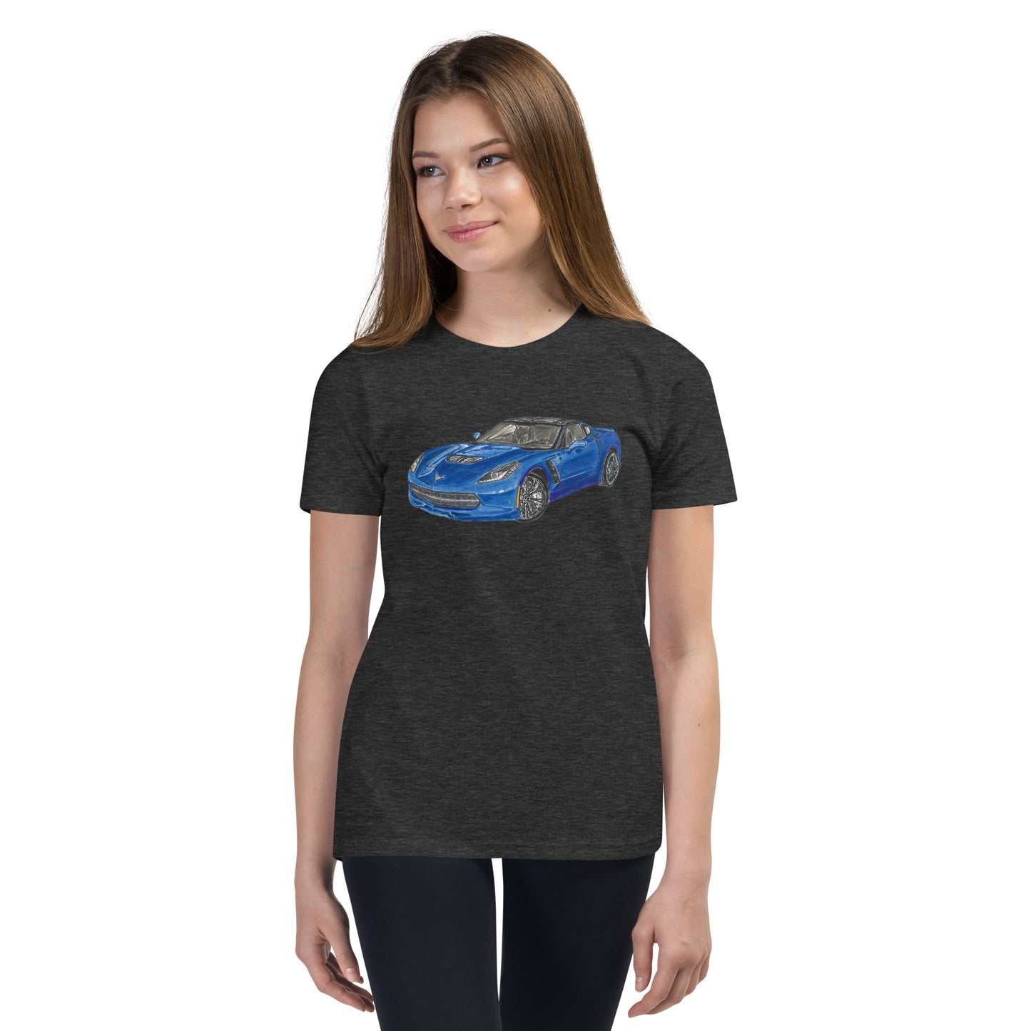 2015 C Stingray Blue Youth Short Sleeve T-Shirt