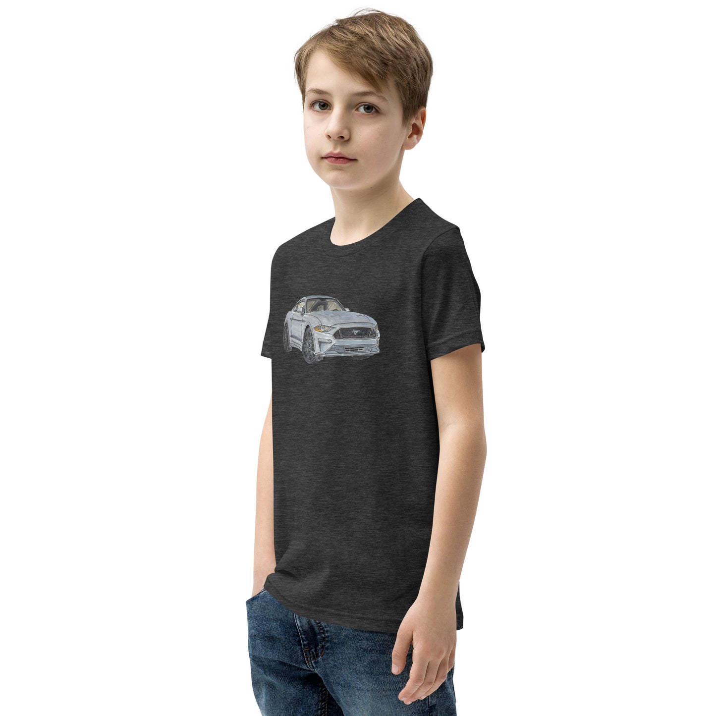 2021 FM GT350 Silver Youth Short Sleeve T-Shirt