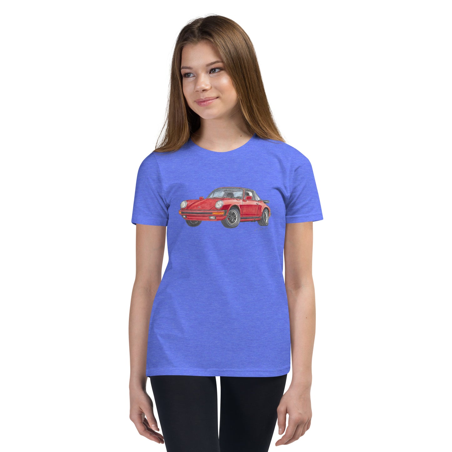 1975 911 Targa Red Youth Short Sleeve T-Shirt