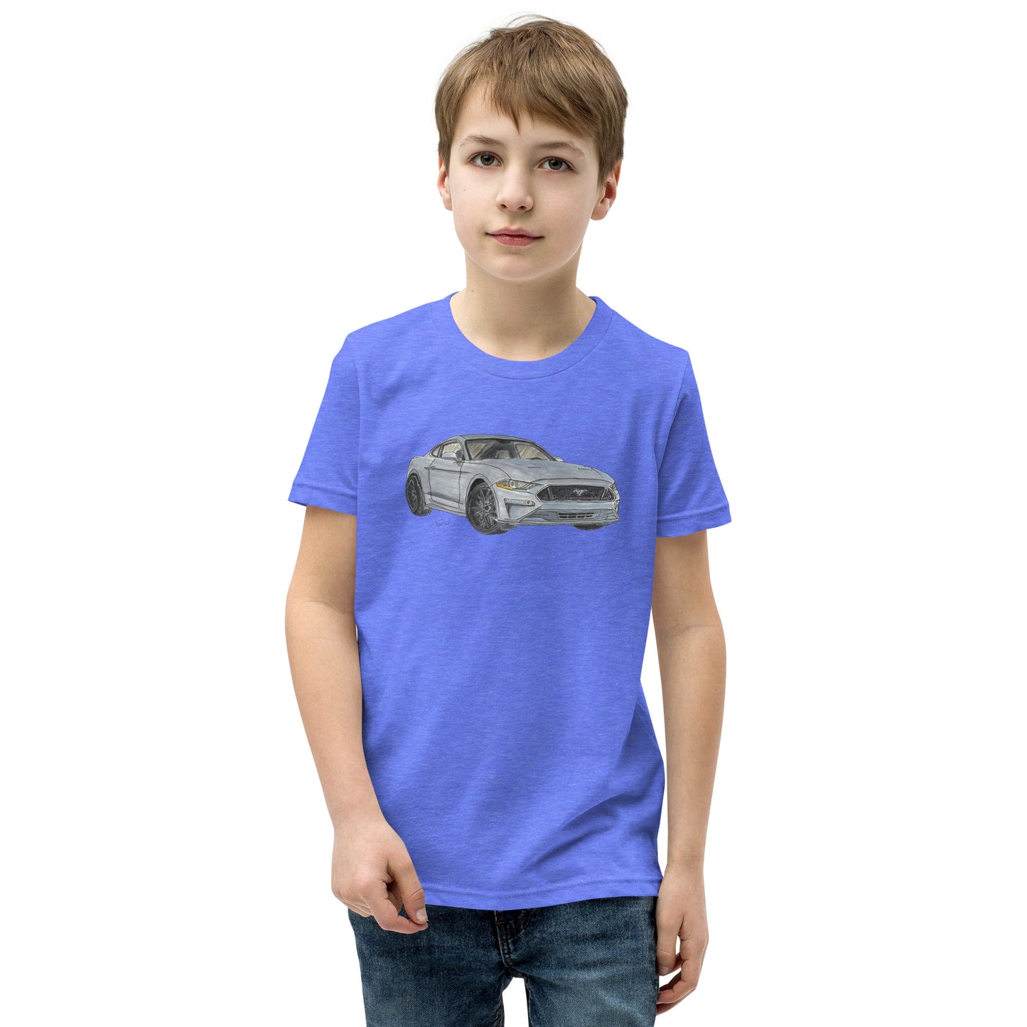 2021 FM GT350 Silver Youth Short Sleeve T-Shirt