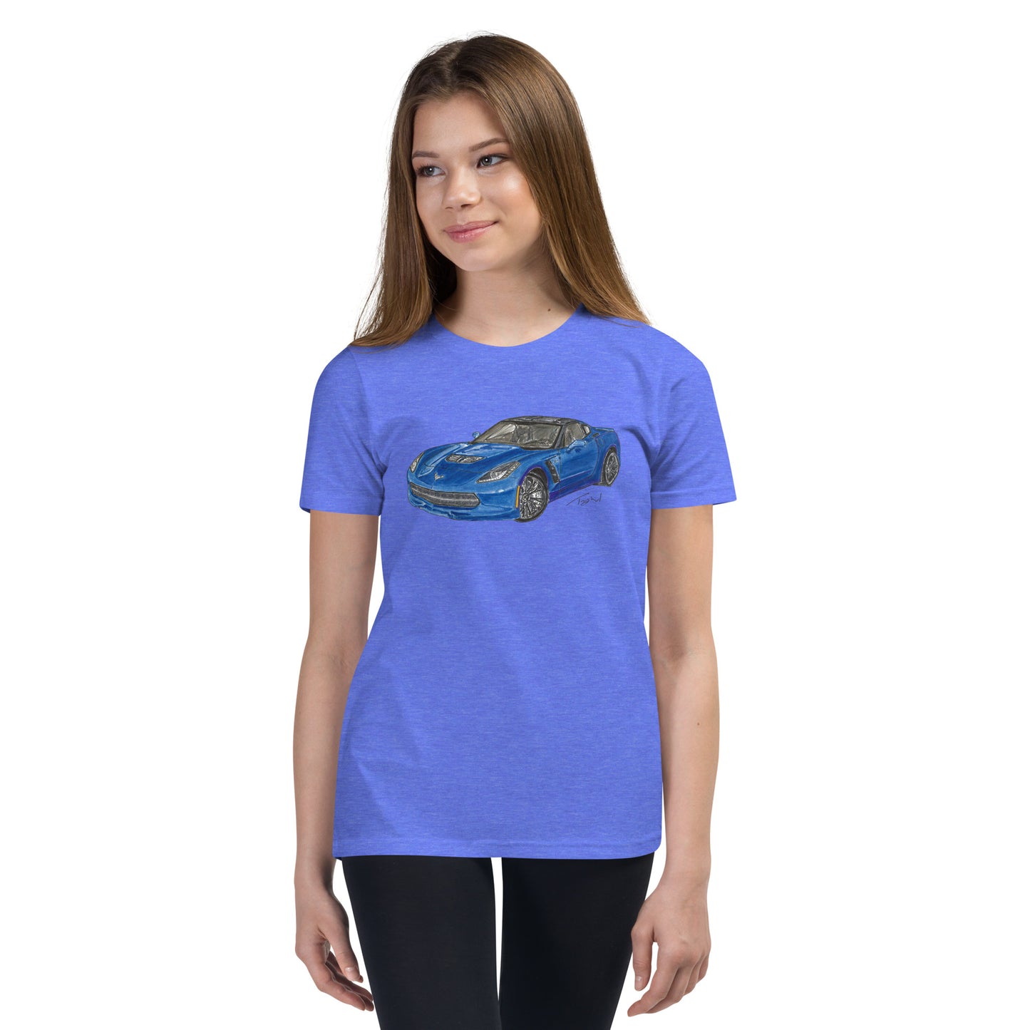 2015 C Stingray Blue Youth Short Sleeve T-Shirt