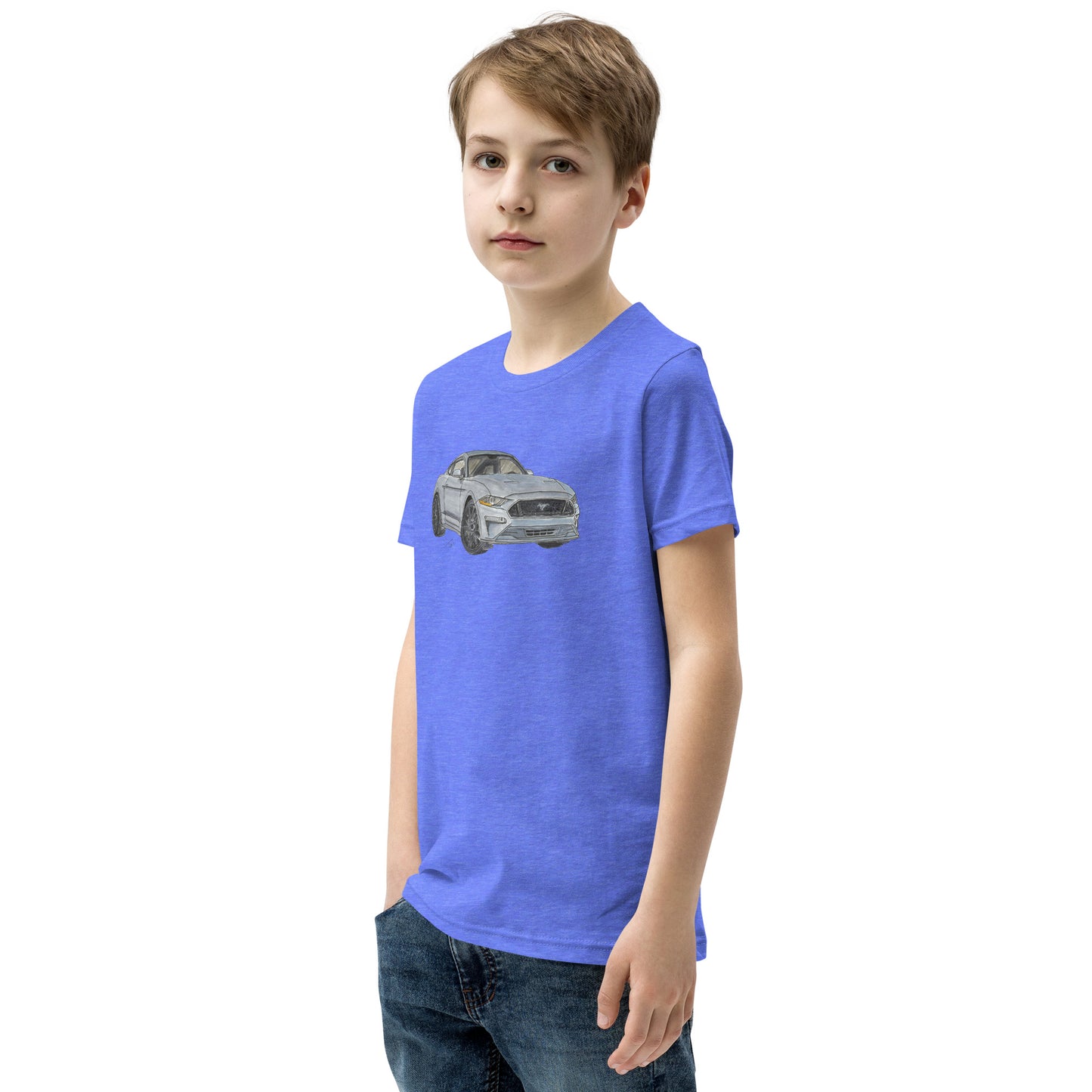 2021 FM GT350 Silver Youth Short Sleeve T-Shirt