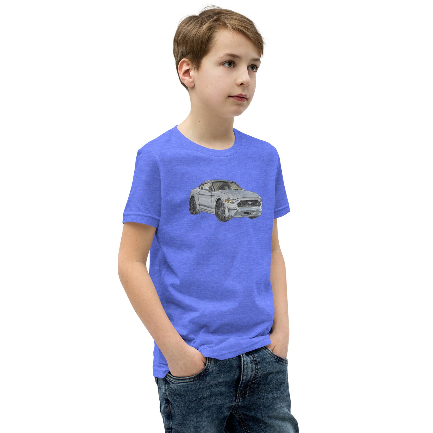 2021 FM GT350 Silver Youth Short Sleeve T-Shirt