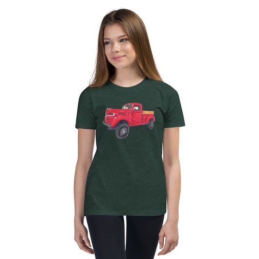 Vintage 1946 D Red Truck Youth Short Sleeve T-Shirt