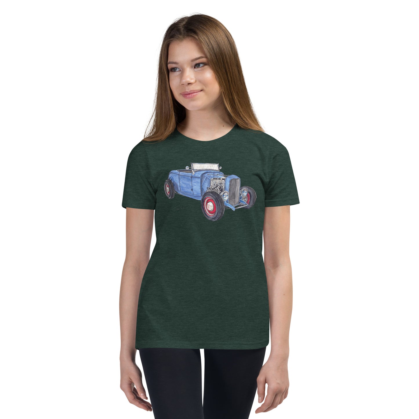 1932 F Roadster Flathead Youth Short Sleeve T-Shirt