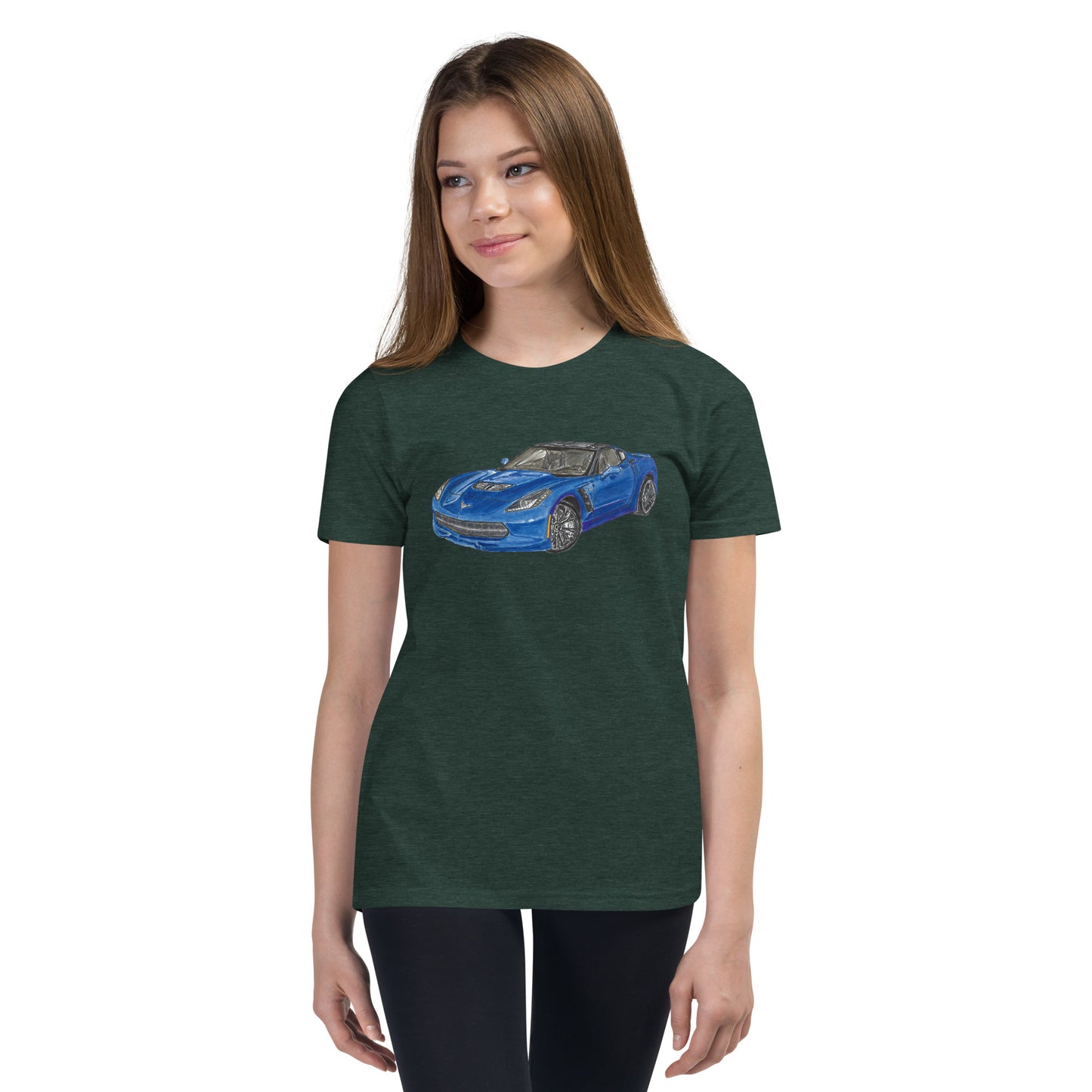 2015 C Stingray Blue Youth Short Sleeve T-Shirt