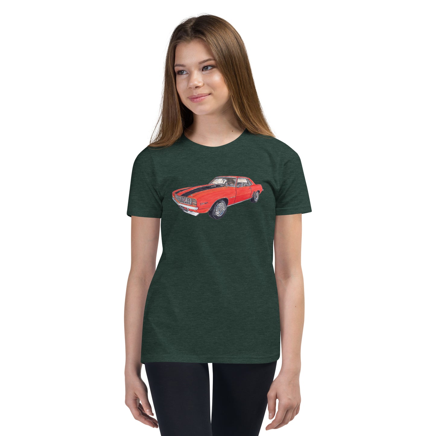 1969 C Z28 RS Orange Youth Short Sleeve T-Shirt