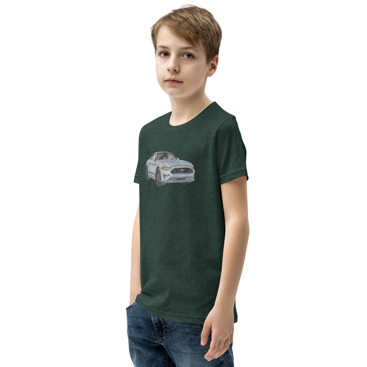 2021 FM GT350 Silver Youth Short Sleeve T-Shirt