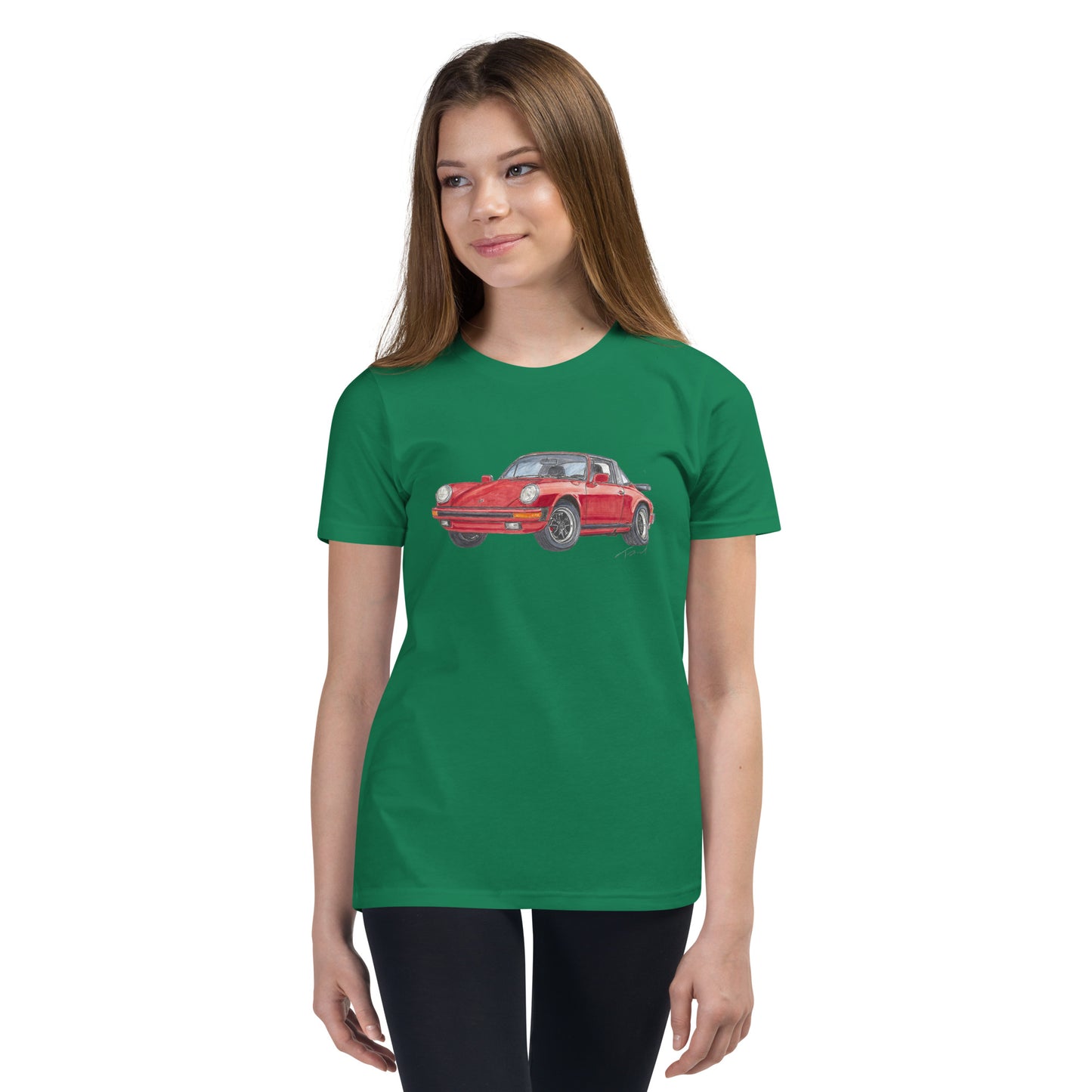 1975 911 Targa Red Youth Short Sleeve T-Shirt