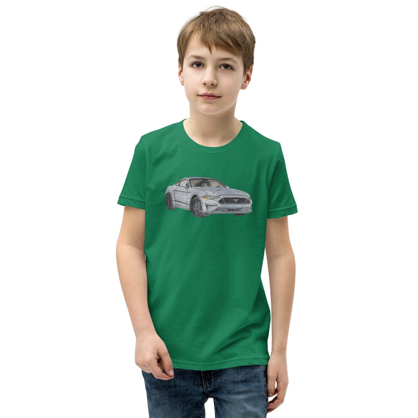 2021 FM GT350 Silver Youth Short Sleeve T-Shirt