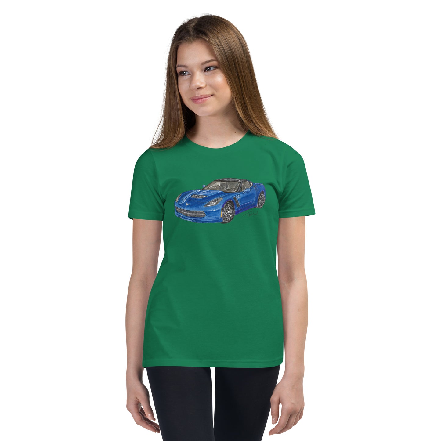 2015 C Stingray Blue Youth Short Sleeve T-Shirt